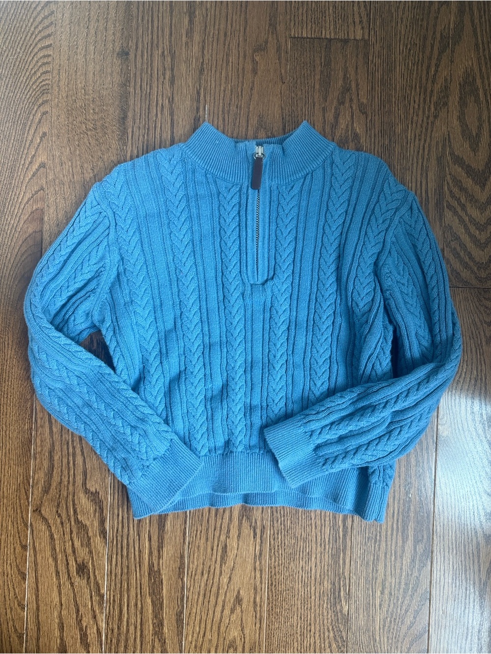 Rachel Riley Cable Knit Half-Zip Sweater - Picture 4 of 9